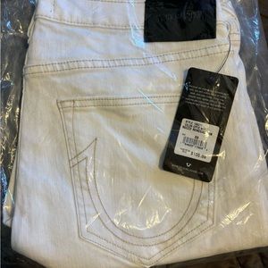 True Religion Rocco White Relaxed Skinny Jeans